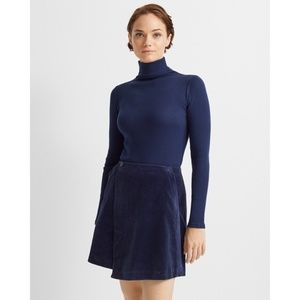 Club Monaco Navy Corduroy Womens Mini Skirt in Size 4 NWT